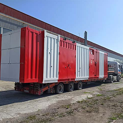 Отгрузка 12-метрового контейнера с ДГУ 1640 кВт для аэропорта Толмачево
